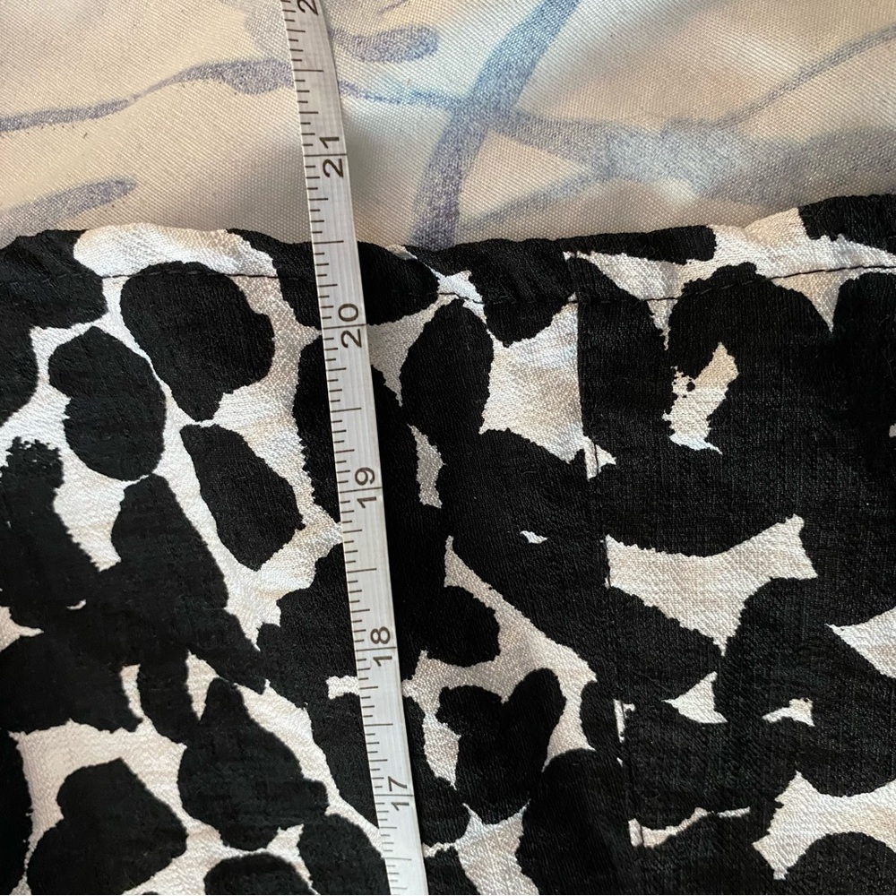 Lily Morgan Boho Abstract Animal Print Off Shoulder Women’s Blouse Short Sleeve - Picture 4 of 9